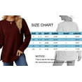 thumbnail image 4 of MOSHU Crewneck Sweatshirts for Women Side Split Long Sleeve Shirts Fashion Fall Womens Tops, 4 of 8
