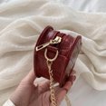 thumbnail image 3 of Bolsa bandolera redondo para mujer, minide hombro de Color sólido de PU con piedra para mujer Ndcxsfigh Para Estrenar, 3 of 9
