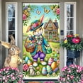 thumbnail image 6 of Kezqiaxn Easter Door Cover Decorations Clearance! Easter Door Cover Hanging Cloth Easter Banner Background Fabric Holiday Party Layout Scene Backgrounds Easter Eggs Front Door Decoration, 6 of 6