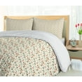 thumbnail image 5 of Ambesonne Autumn Duvet Cover Sets, Pine Cones Leafs Rose Hip, 2-Queen, Cream and Dark Peach, 5 of 7