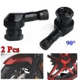 thumbnail image 1 of 2Pcs Aluminum 90 Degree Angle Motorcycle Wheel Tire Stem Tubeless Valve Cap, 1 of 11