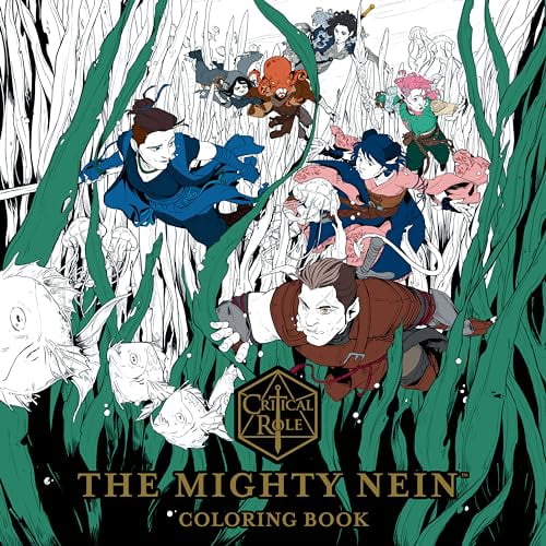 Pre-Owned Critical Role: The Mighty Nein Coloring Book (Paperback) 1506734235 9781506734231