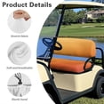 thumbnail image 5 of Garronmavis Golf Cart Seat Covers Orange Golf cart bench seat covers Gradient Color for Daily Protection, Warmth in Winter and Cooling in Summer, 5 of 7