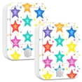 thumbnail image 2 of Stars Pentagram Night Lights Plug into Wall LED with Auto Light Sensor Warm Light for Kids Hallway Bedroom Living Room Kitchen Bathroom Set of 2, 2 of 7