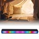 thumbnail image 5 of Luz de nivel de música luz ambiental de música colorida moderna plateada a la moda hermosa para decoración de coche para mesita de noche, 5 of 8