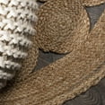 thumbnail image 4 of JONATHAN Y RNF100A-7R Cassia Round Natural Jute Boho Circle Indoor Area-Rug, Natural Fibers, Geometric, Bohemian Easy-Cleaning, Bedroom, Kitchen, Living Room, Non Shedding, Natural, 7' Round, 4 of 7