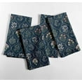 thumbnail image 2 of Vargottam Floral Print Cotton Napkins - Set of 12, 20x20 Inches, Blue Soft ,Perfect for Nature Inspired Dining, Spring Celebrations, Weddings, Events - Machine Washable, 2 of 7