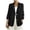 Black, variant on Womens Linen Blend Blazer Jacket, Long Sleeve Cardigan with Elastic Cuffs, Lightweight Casual Work Office Outerwear Fall 2026 Fashion Outfits(Red,L)