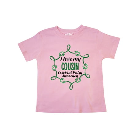 

Inktastic I Love My Cousin Cerebral Palsy Awareness Gift Toddler Boy or Toddler Girl T-Shirt