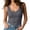 #0035-Dark Gray, variant on Workout Tops for Women Curved U V Neck Sleeveless Vertical Ribbed Knit Slim Fit Gym Stretchy Casual Tank Tops for Women