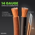 thumbnail image 3 of Speaker Wire GearIt, calibre 14, cable CCA de 2 x 2,5 mm, 30,4 m, 3 of 7