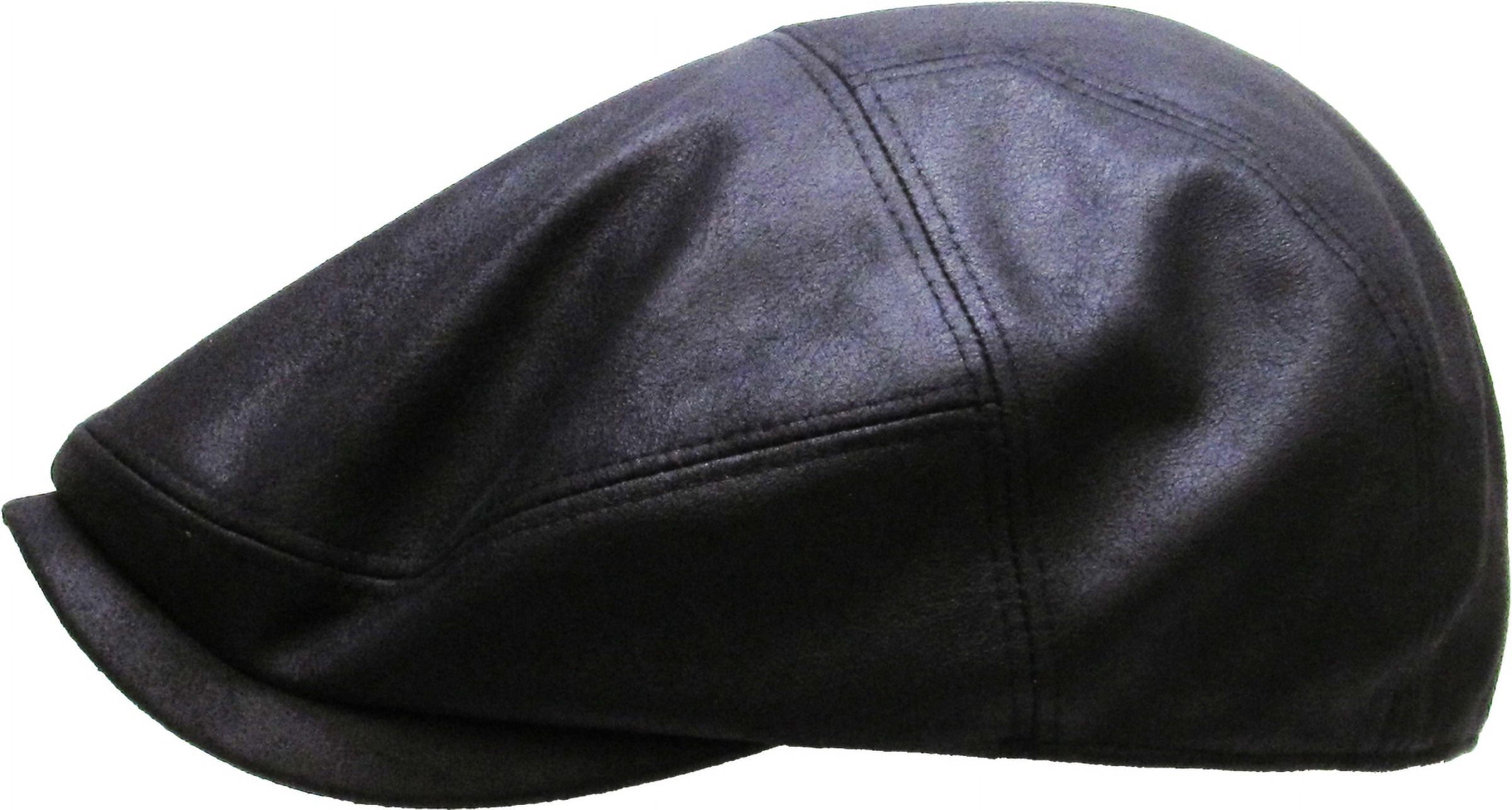 PU Leather Ivy Hat Golf Driving Ascot Winter Flat Cabbie Newsboy Debonair