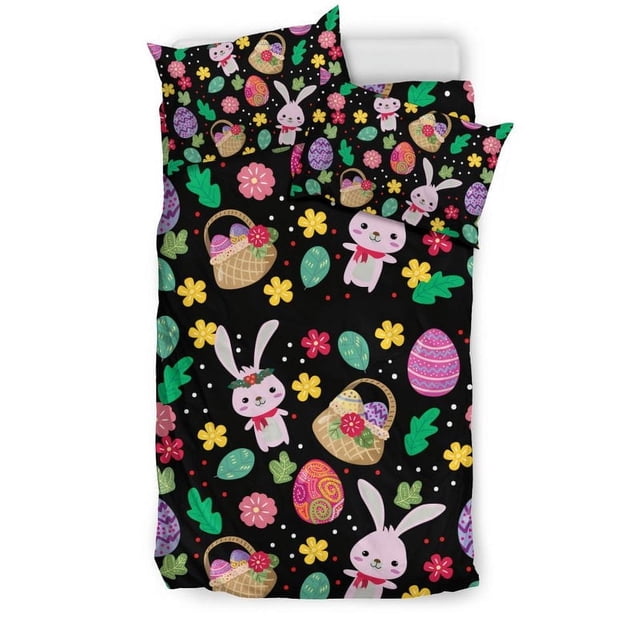 Juego de cama con estampado de huevos de Pascua Rb05