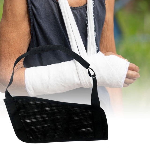 Cabestrillo para ,Eslinga de malla ajustable transpirable,Correas de sujeción Cómodas Hombres Mujeres,Inmovilizador de hombro un tamaño shamjiam Cabestrillo para el brazo