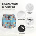 thumbnail image 4 of Balery Cute Donut Pantalones cortos deportivos para mujer con forro y dos bolsillos, elásticos, para entrenamiento, gimnasio, yoga-Medium, 4 of 7