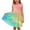 Multicolor B, variant on IFNWSV Girls Summer Dresseses Sleeveless Spaghetti Strap Flower Print Pockets Tiered Casual A-Line Sundress Multicolor 9-10 Years