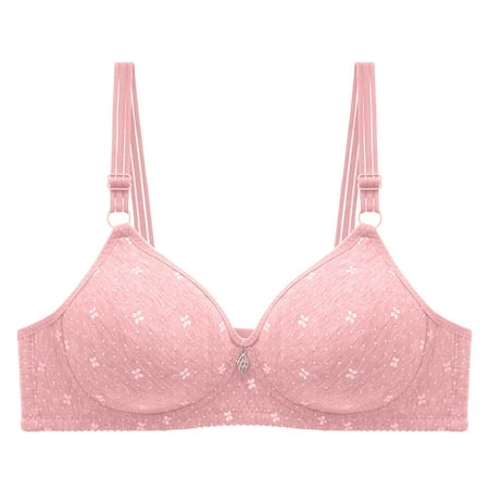 

TZNBGO Women s Backless Bra Minimizer Bras No Underwire Broken Flowers Sexy Comfortable Breathable Anti-exhaust Printing Non-Wired Bra Push Up No Steel Ring Bra Underwear Bean Paste 42/95b B a8909
