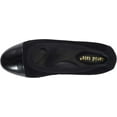 thumbnail image 5 of Women's David Tate Nicole Cap Toe Flat Black Suede/Patent/Synthetic 7 WW, 5 of 6