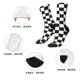 thumbnail image 5 of Balery Black and White Checkerboard Calcetas Largas con Estampado para Hombre y Mujer – Suaves y Transpirables, Talla Única (US 5-11), 5 of 6