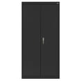 thumbnail image 3 of Sandusky 36"W x 72"H x 18"D Locking Storage Cabinet with Adjustable Shelves, Black, 3 of 20
