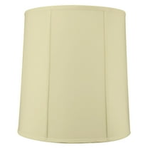 16x18x19 Prestige Extra Large Drum Lampshade Egg Shell Shantung Silk, Cylinder Shade for Tall Table Lamps