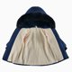 thumbnail image 3 of Gibobby Chamarra acolchada para niñasAbrigo para niños, chaqueta de invierno para bebés, niñas, niños, con capucha, prendas de vestir para niños pequeños(Marina, 3-4 Años), 3 of 5