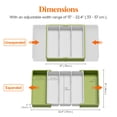 thumbnail image 2 of Organizador de utensilios Lifewit para cajones de cocina, verde y blanco, 2 of 8