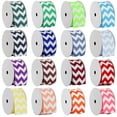 thumbnail image 6 of Grosgrain Chevron Ribbon by Threadart 1 1/2" - 5 Yards - Green, 6 of 6