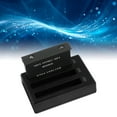 thumbnail image 1 of Camera Battery Pack, 3 Channel Camera Battery Charger Rechargeable Lithium Battery Fast Charging Fireproof Stable 3.85v 1700mah 6.5Wh  for Camera, 1 of 7