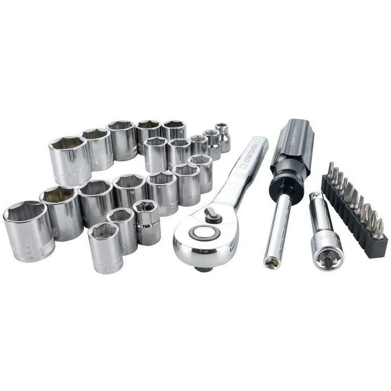 Craftsman 3/8-In Drive Low Profile Sae Mechanics Tool Set, 33Pc