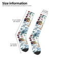 thumbnail image 2 of Naloa Watercolor Sailboat Thigh High Socks Extra Long Stretchy Sock Women Over Knee High Opaque Stocking Daily Wear, 2 of 6