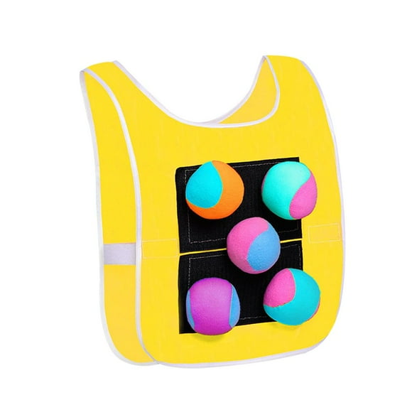 EIGTHTAIL Dodgeball Game Set with Sticky Vest  Outdoor Sport Game  Throwing Balls Set  Toss Game for Camping Yard Outdoor Activity Indoor Lawn Kids Blue