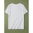thumbnail image 2 of Holiday Themed Valentine'S Day Love Letter Printed Women'S T-Shirt, Short-Sleeve Top for WomenFatherCamisetas para mujer, lindas camisetas con estampado gráfico, de manga corta, estilo casual, para ve, 2 of 7