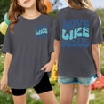 thumbnail image 2 of Xijirk Girls T Shirts Graphic Print Tees and Casual Shirts Short Sleeve Comfortable Daily Wear Tops,100, 2 of 4