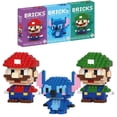 thumbnail image 2 of NUEVO Mini Super Mario Bros Lega Disney Stitch Bloques de construcción Dibujos animados Anime Pokemon Pikachu Ladrillos ensamblados Juguete para niños Regalo, 2 of 5