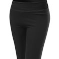 thumbnail image 3 of FashionOutfit Women's Basic 3/4 Solid Workout Yoga Pants, 3 of 4