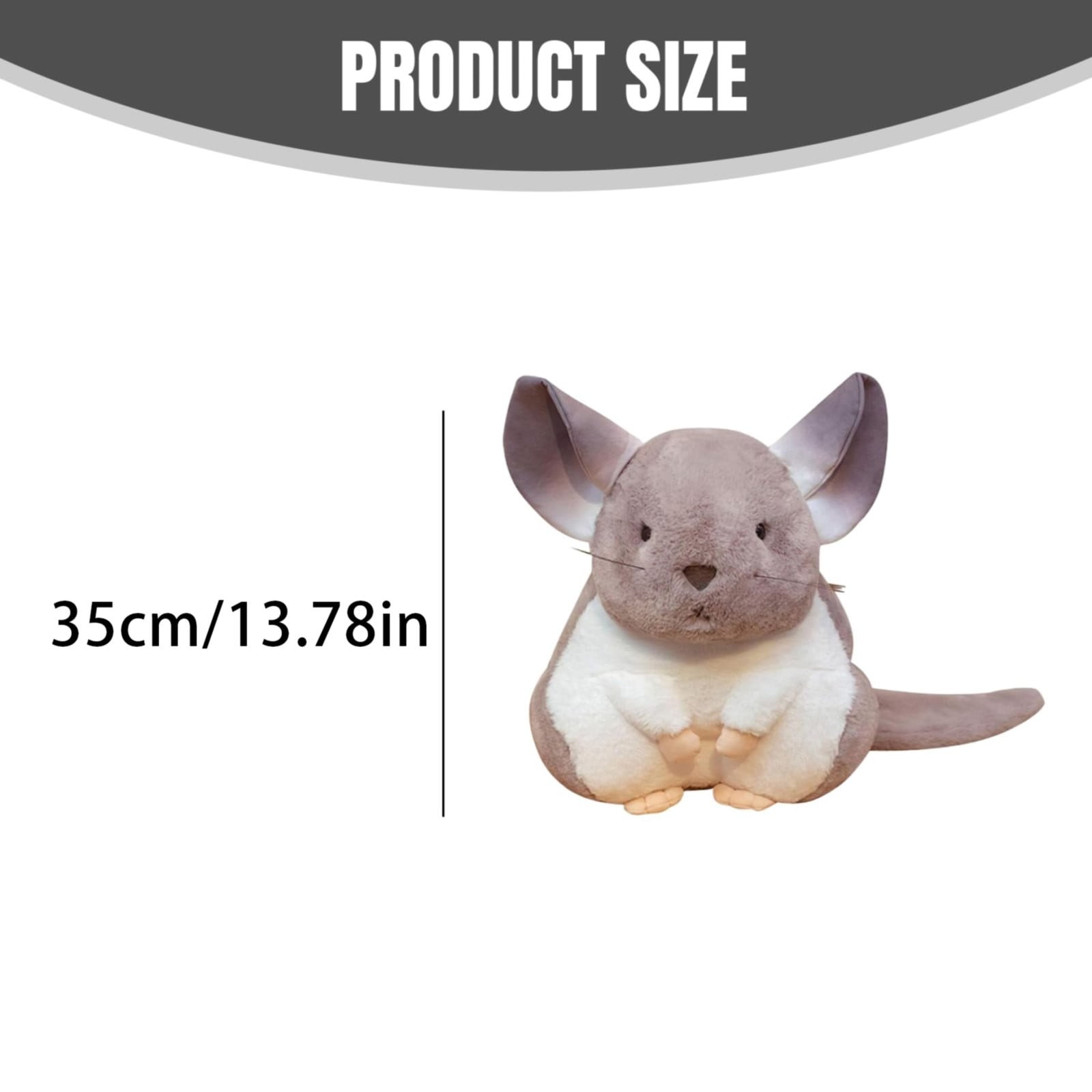 RUIG Hamster Stuffed Animal Plush, Adorable Plush Stuffed Hammy, Ultra-Soft Toy, Made with Premium Fill, Expressive Face and Natural Whiskers; Machine Washable, Gift for Animal Lovers