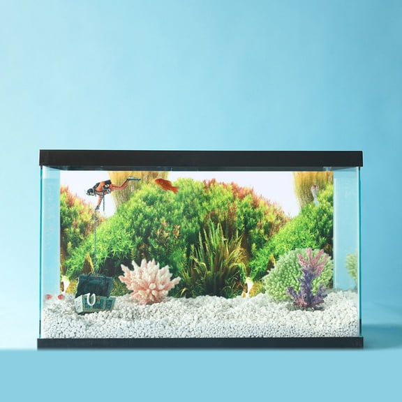 PBPBOX Aquarium Decor Background Non Glare Durable Rectangular 1Pcs