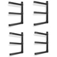 thumbnail image 1 of Estante de almacenamiento para madera Ultrawall, metálico, de 3 niveles, negro, paquete de 4, 1 of 6