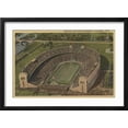 thumbnail image 2 of Art.com Columbus, Ohio - Ohio State University Stadium from Air Art Print by Lantern Press, Black Frame Wall Art, 23" x 17", 2 of 5