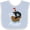 Blue and White, variant on Inktastic Lil' Pirate Pirate Ship, Blue Bandana Boys or Girls Baby Bib