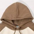thumbnail image 4 of VNKIDY Men Hooded Pullover Long Sleeved Sweatshirt With Matching Color Raglan Sleeve Sweatshirt Male Autumn Winter Streetwear Hiking Camping Sports Cozy, 4 of 6