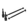 thumbnail image 4 of Almencla 2 Pieces 1/12 RC Car Drive Shaft Set RC Vehicle Axles Replacements Steel RC Car Accessory for AM D12 RC Car Model Accessories rear Dogbone, 4 of 8