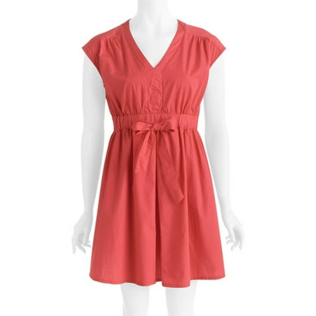 Women's Retro Tie Front Dress