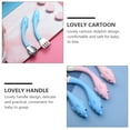 thumbnail image 2 of MOVTOTOP 1 Set 2pcs Baby Tableware Stainless Steel Spoon Fork Set Toddler Tableware, 2 of 6