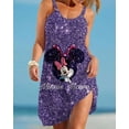 thumbnail image 3 of Disney-vestido playero de Minnie y Mickey para mujer, traje de baño Sexy, toalla envolvente, espalda abierta, minivestido de playa, 3 of 4