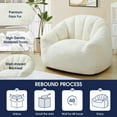 thumbnail image 4 of KINGYES Giant Bean Bag Chair, Oversized 3.6 FT Beanbag Chair, No Assembly Lazy Sofa Chair with Premium Memory Foam Filler and Chair Cover for Living Room, Bedroom, Dorm, 4 of 8