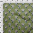 thumbnail image 2 of oneOone Cotton Poplin Fabric Leaves & Floral Block Print Sewing Fabric BTY 56 Inch Wide, 2 of 4