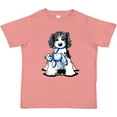 thumbnail image 3 of Inktastic B/W Parti Doodle Dog Boys or Girls Toddler T-Shirt, 3 of 5