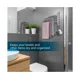 thumbnail image 3 of Toallero giratorio de 180° Toallero de baño de acero inoxidable con brazo giratorio de 4 brazos Toallero de pared para baño, 3 of 5
